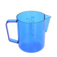 thumbnail image 1 of 600ml Acrylic Coffee Pitcher Cup With Eagle Mouth Type Water Outlet Anti Break Frothing PitcherBlue, 1 of 9