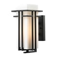 thumbnail image 1 of Elk Lighting Croftwell Outdoor Wall Lantern in Textured Matte Black, 1 of 2