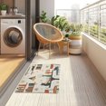 thumbnail image 4 of Yayeee Doormat for Inside 20"x32" Absorbent Low-Profile Washable Non-Slip Rubber Backed Entryway Rug, Cats Reading Pattern, 4 of 8