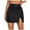 Black, variant on Odeerbi Skirts for Women 2025 Fashion Basic High Waist Faux Leather Split Slim Mini Pencil Skirt Black