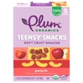 thumbnail image 2 of (4 pack) Plum Organics® Teensy® Snacks Peach Soft Fruit Snacks .35oz Pouch/5-Count Box, 2 of 11