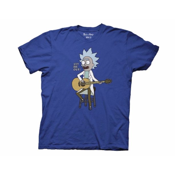 blue rick and morty shirt walmart