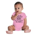 thumbnail image 6 of Funny Cool Moms Stay Up All Night Romper Boys or Girls Infant Baby Brisco Brands 6M, 6 of 7