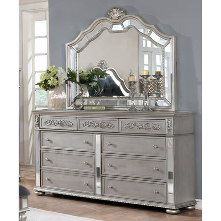 Tropical Island Dresser Mirror - Bes Quality Furniture Classic Style 9 Drawer Dresser with Mirror B810