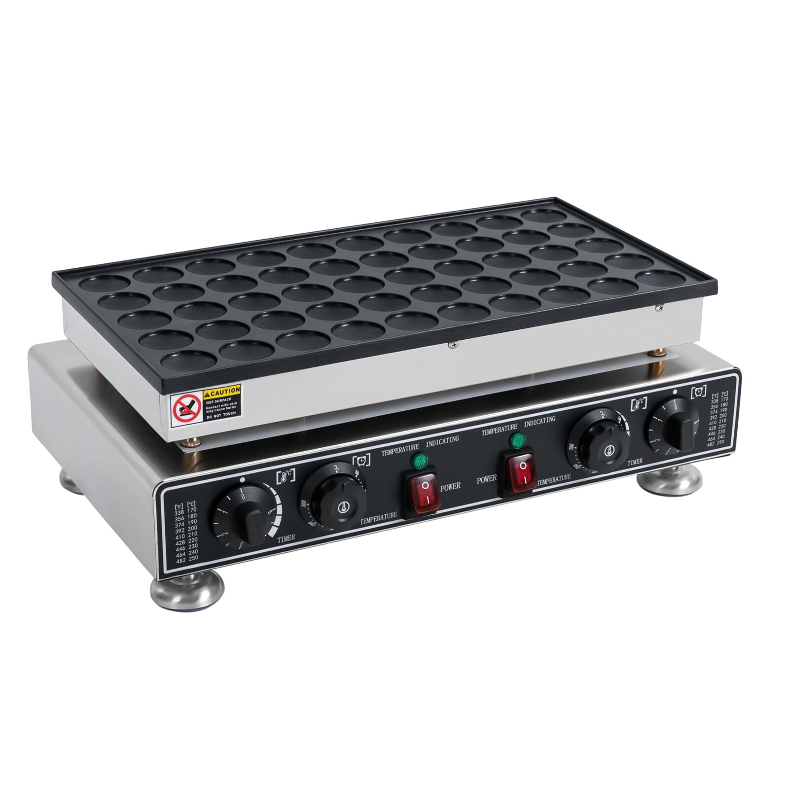 TFCFL 50 Holes Mini Dutch Pancake Baker Commercial Electric Nonstick Waffle Maker Crepes Muffins Making Machine 110V