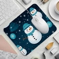 thumbnail image 2 of Snowman Square Non-Slip Rubber Bottom Printed Desk Mat Mouse Mat Gaming Mousepad Desk Pad - 8.3x9.8 Inch, Suitable for Office and Gaming, 2 of 6