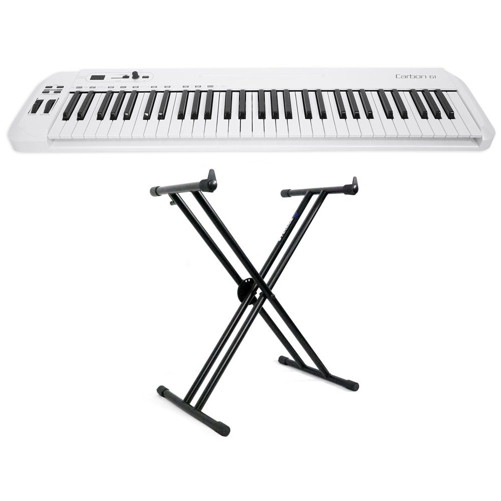 Samson Carbon 61 Key USB MIDI DJ Keyboard Controller + Software + Stand