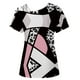 thumbnail image 5 of Camiseta sin tirantes con estampado de amor de manga corta y cuello redondo de verano para mujer Blusas OAVQHLG3B Store  lin121212, 5 of 5