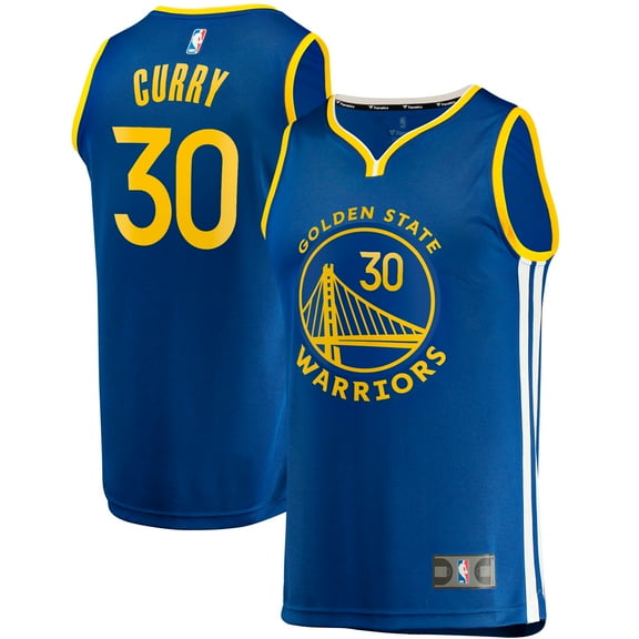 Men's Fanatics Stephen Curry Royal Golden State Warriors Fast Break Replica Jersey -  Icon Edition