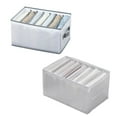thumbnail image 5 of CSCHome Breathable Drawer Organizer Foldable Closet Organizer Easy to Storage for Clothing, Baby Clothes, Bra, Panty 14.2x9.8x7.9inch (Gray), 5 of 5