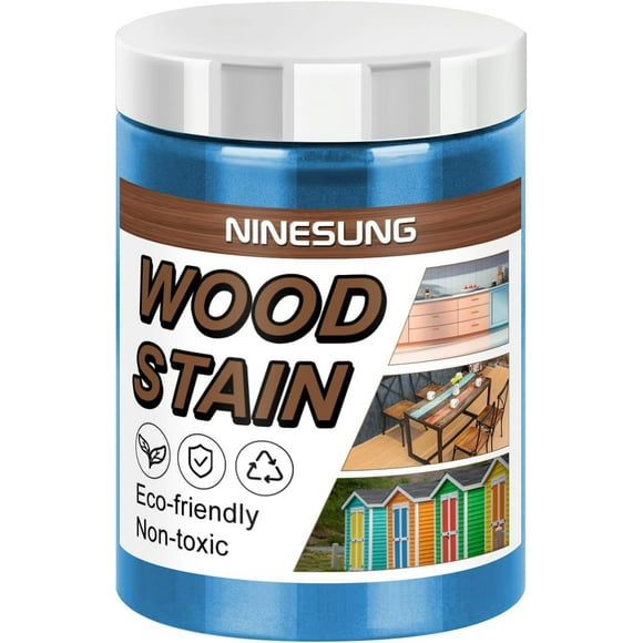 Blue Wood Stain | Colored Wood Stain for Indoor and Outdoor Furniture | Fast Drying Water Based Stain for Wood | 4 Ounces Wood Dye (Purple, 4 oz)