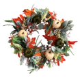 thumbnail image 2 of Dserhfy Autumn Peony Pumpkin Wreath Artificial Twig Garland Vintage Floral Garland Seasonal Door Hanger for Thanksgiving Harvest Decor, 2 of 8
