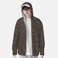 thumbnail image 3 of Pofeuu Dinosaur Print Sun Protection Outdoor Lightweight Full Zip UV Cooling Hoodie Long Sleeve Summer Clothing for Outdoor Hiking-3X-Large, 3 of 5