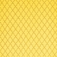 thumbnail image 1 of Ahgly Company Indoor Square Trellis Yellow Contemporary Area Rugs, 4' Square, 1 of 4