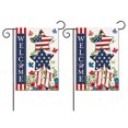 thumbnail image 1 of 2 uds. Bandera de edificio patriótico del Día de los Caídos, bandera de doble cara del Día de la Independencia del 4 de julio, decoraciones navideñas al aire libre, 1 of 5