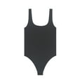 thumbnail image 6 of No Boundaries Women's Seamless Smoothing Rib Square Neck Bodysuit, Sizes XS-XXXL, 6 of 8