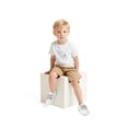 thumbnail image 6 of Bocca Kid's Walking Sneakers White/Grey Boys Canvas Shoes Size 9, 6 of 6