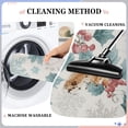 thumbnail image 5 of Blue Gray Snowflake Holly Leaves Berries Christmas Doormats Welcome Mats Gate Pads Entryway Outdoor 32" x 20", 5 of 8