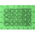 thumbnail image 1 of Ahgly Company Indoor Rectangle Oriental Emerald Green Traditional Area Rugs, 2' x 3', 1 of 4