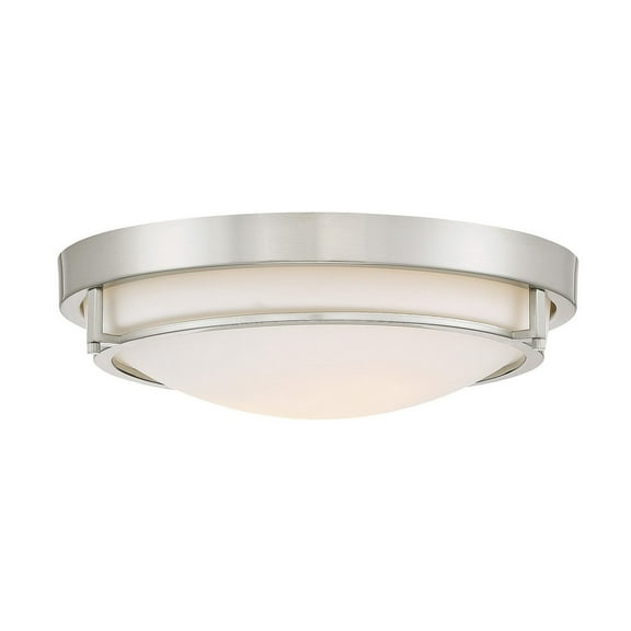 Trade Winds Slim 2-Light Flush Mount in Brushed Nickel