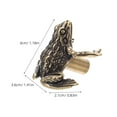 thumbnail image 2 of TEHAUX Brass Animal Heads Toad Shape Door Handle With Scratch Resistant Finish 1Set, 2 of 8