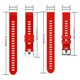 thumbnail image 2 of Correa de reloj de repuesto Correa de muñeca de silicona ajustable Accesorios para relojes deportivos al aire libre, rojo seitruly EL5021-03, 2 of 2