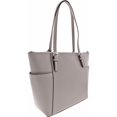 thumbnail image 4 of Michael Kors Jet Set Pearl Grey Saffiano Leather Zip-Top Tote, 4 of 4