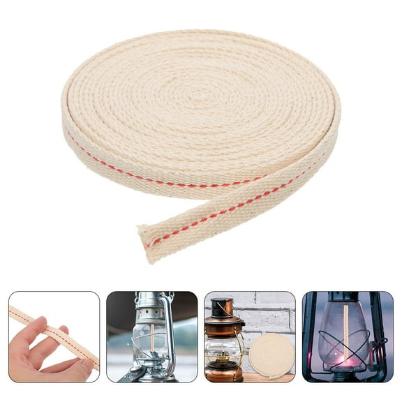 KALLORY 1 Roll of Kerosene Lamp Wick Cotton Oil Lantern Wick Replacement Kerosene Lamp Accessories