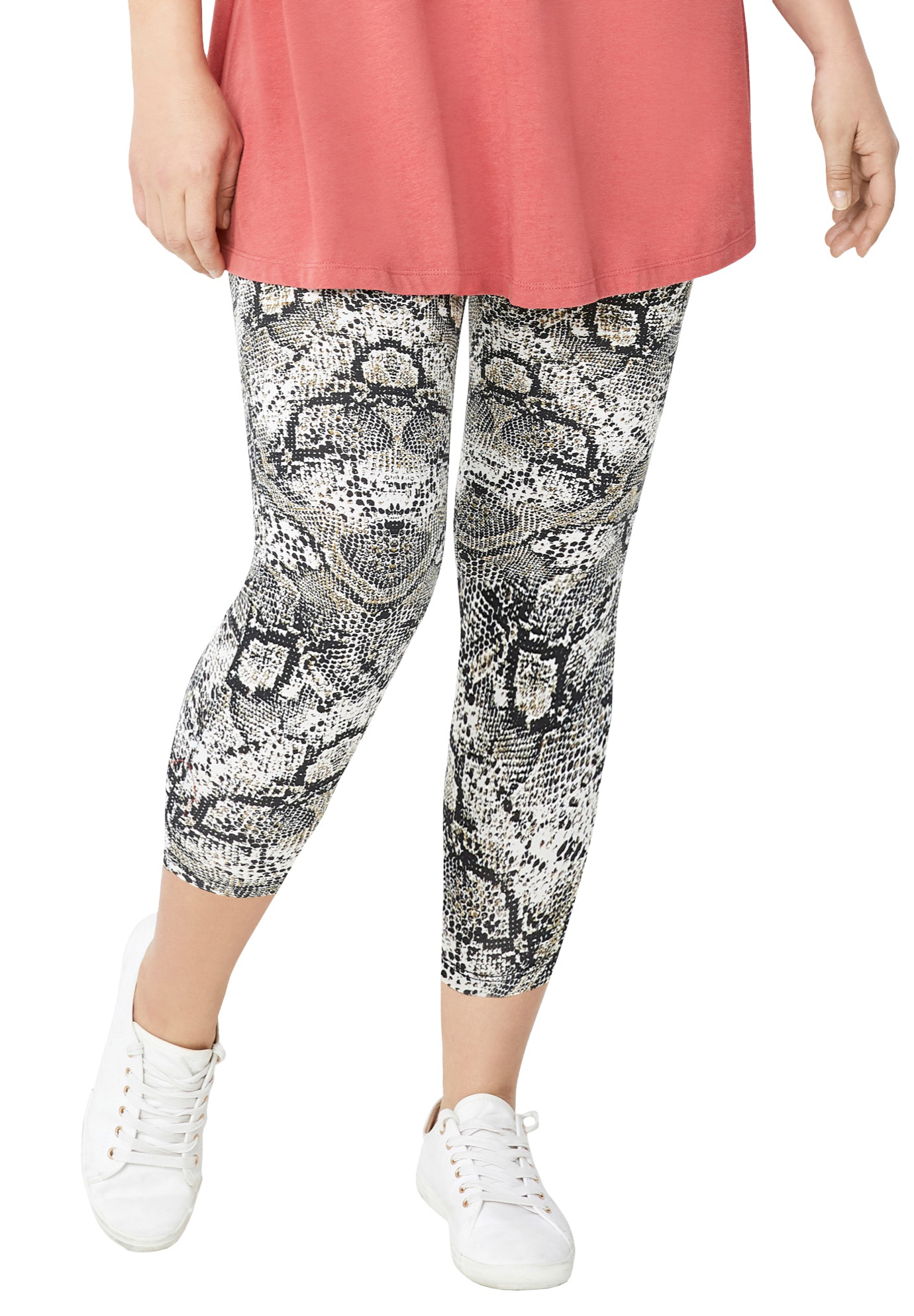 women's knit capri leggings