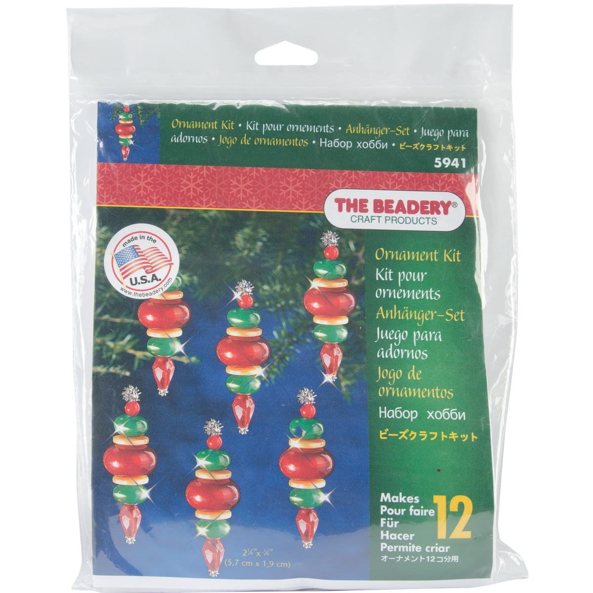 The Beadery Holiday Beaded Ornament Kit - Walmart.com - Walmart.com