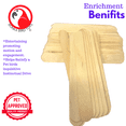 thumbnail image 2 of Bonka Bird Toys Pk100 Big Natural Wooden Chewy Sticks Style: 2925 Undrilled, 2 of 6