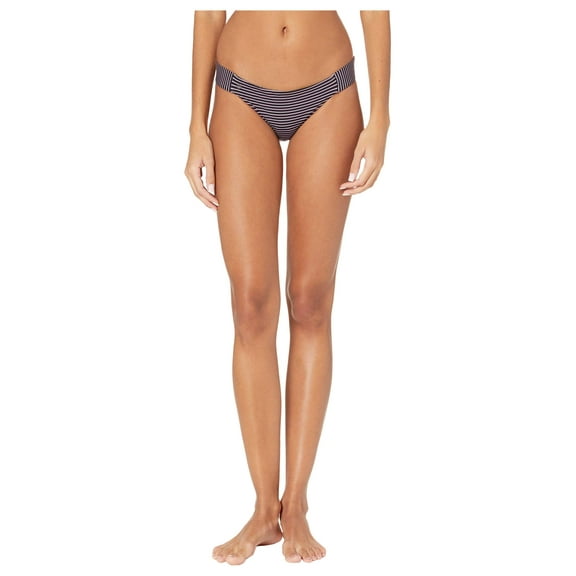 Maaji Women's Standard Tab Side Reversible Signature Cut Bikini Bottom Swimsuit, Mahalo Docks Black Disty Floral, Medium