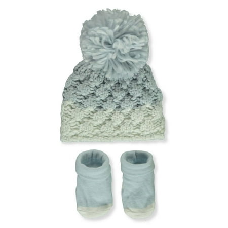 

Stepping Stones Baby Girls 2-Piece Hat & Booties Set - blue/multi 0 - 6 months