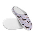 thumbnail image 3 of Kdxio Dachshund Dog Women's Men's Slippers Plush Slip-On House Slipper for Winter Indoor Soft Cushion Non-slip Fluffy Slides Slippers-39/40, 3 of 7