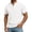 White, variant on Men Solid Color T Shirts Linen Henley Summer Athletic Shirt Comfy Regular Fit Holiday Button Down Blouse Yellow L