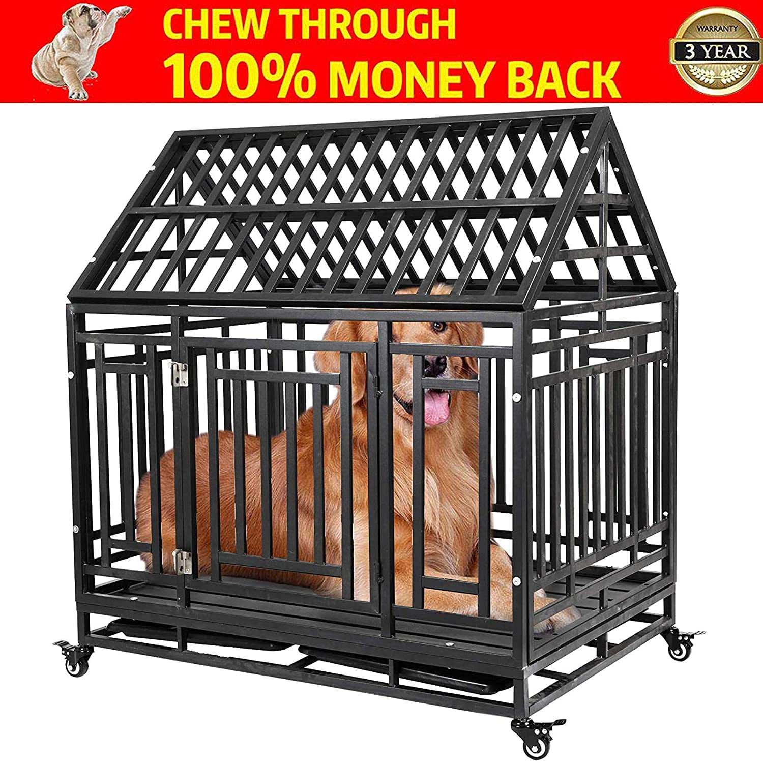 metal dog kennel outdoor