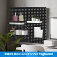 thumbnail image 6 of iMounTEK Pegboard Wall Organizer, Overall 24"x 24"Metal Office Pegboard Display Panels for Home, Gaming Room, Garage, 6 of 11