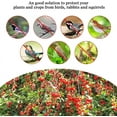 thumbnail image 4 of Red protectora para pájaros para frutas y verduras para jardín, cerca de nailon duradera y reutilizable con tela de malla fina, 4 x 10 m, incluye estacas y clips para el suelo, fácil de instalar,, 4 of 5