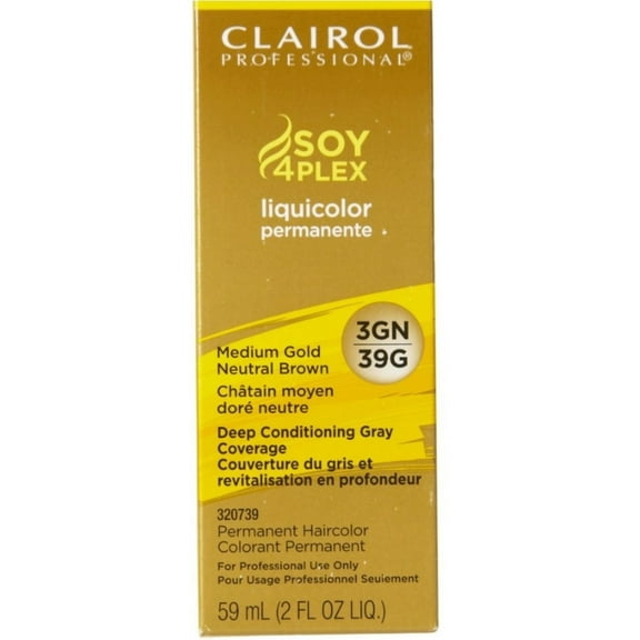 Clairol Professional Liquicolor, Medium Gold Neutral Brown [3GN/39G] 2 oz
