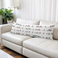 thumbnail image 2 of Cute Birds Body Pillow Cover 20 x 60 Inch Decorative Pillow Cover Funny Snowflake Wire Sparrow Lumbar Pillowcase Seasonal Rectangle Cushion Case for Couch Sofa Bed Living Room, 2 of 9