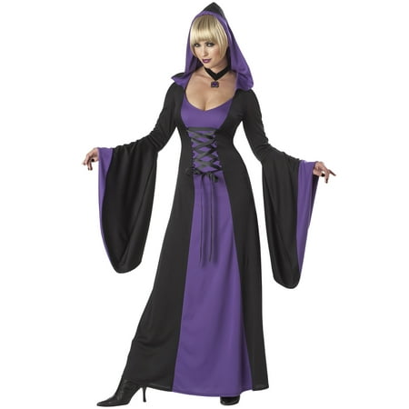 Deluxe Hooded Robe Adult Costume (Purple)