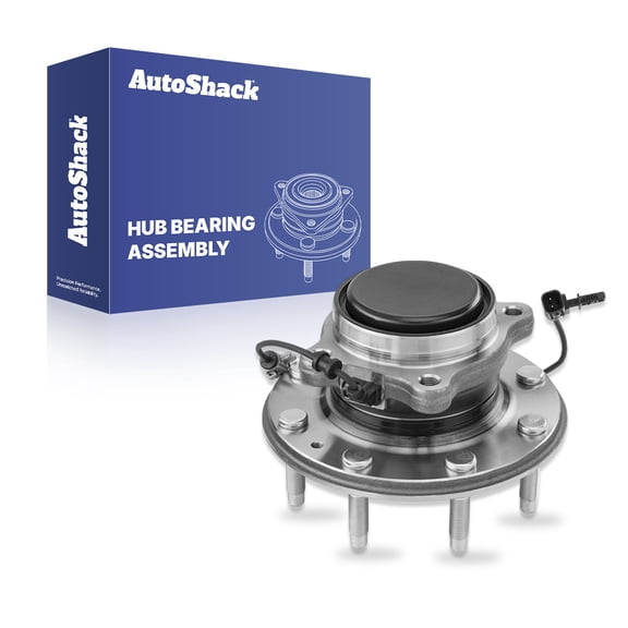 AutoShack Front Wheel Hub Bearing Assembly - Driver or Passenger Side for Chevrolet & GMC, Silverado 2500 HD 2011-2019 Sierra 2500 HD 2011-2019, 4WD RWD V8 6.0L 6.6L - 8-Lug, With ABS