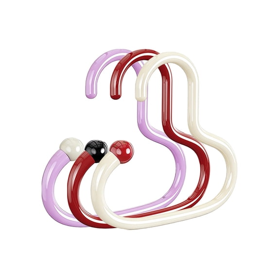 Circular Hanger for Hats & Scarves - S-Shaped Stackable Hooks - Ideal for Wardrobes and Entryways