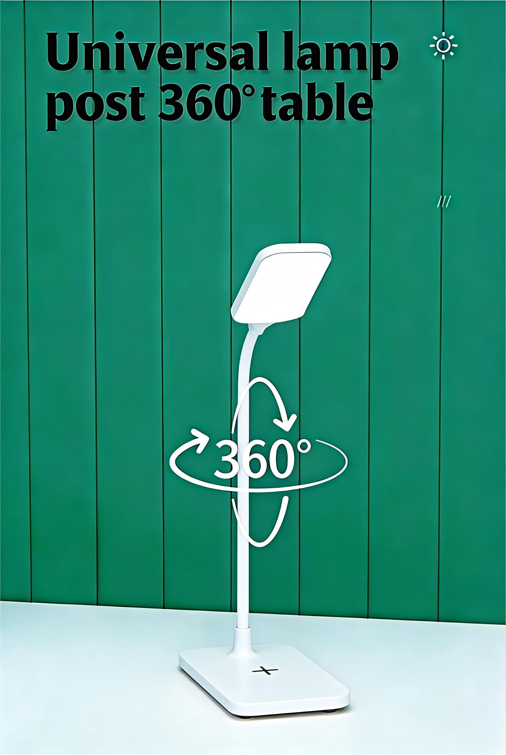 DKTIOP Small Led Desk Lamp for an Office in Home with USB Port - 3 Modes Dimmable Gooseneck Desk Light（White）