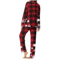 thumbnail image 5 of Xihbxyly Christmas Pajamas for Women, Women's Christmas Printed Pajama Set for Daily Home Wear Two-Piece Pajama Set with Pocket, 5 of 6