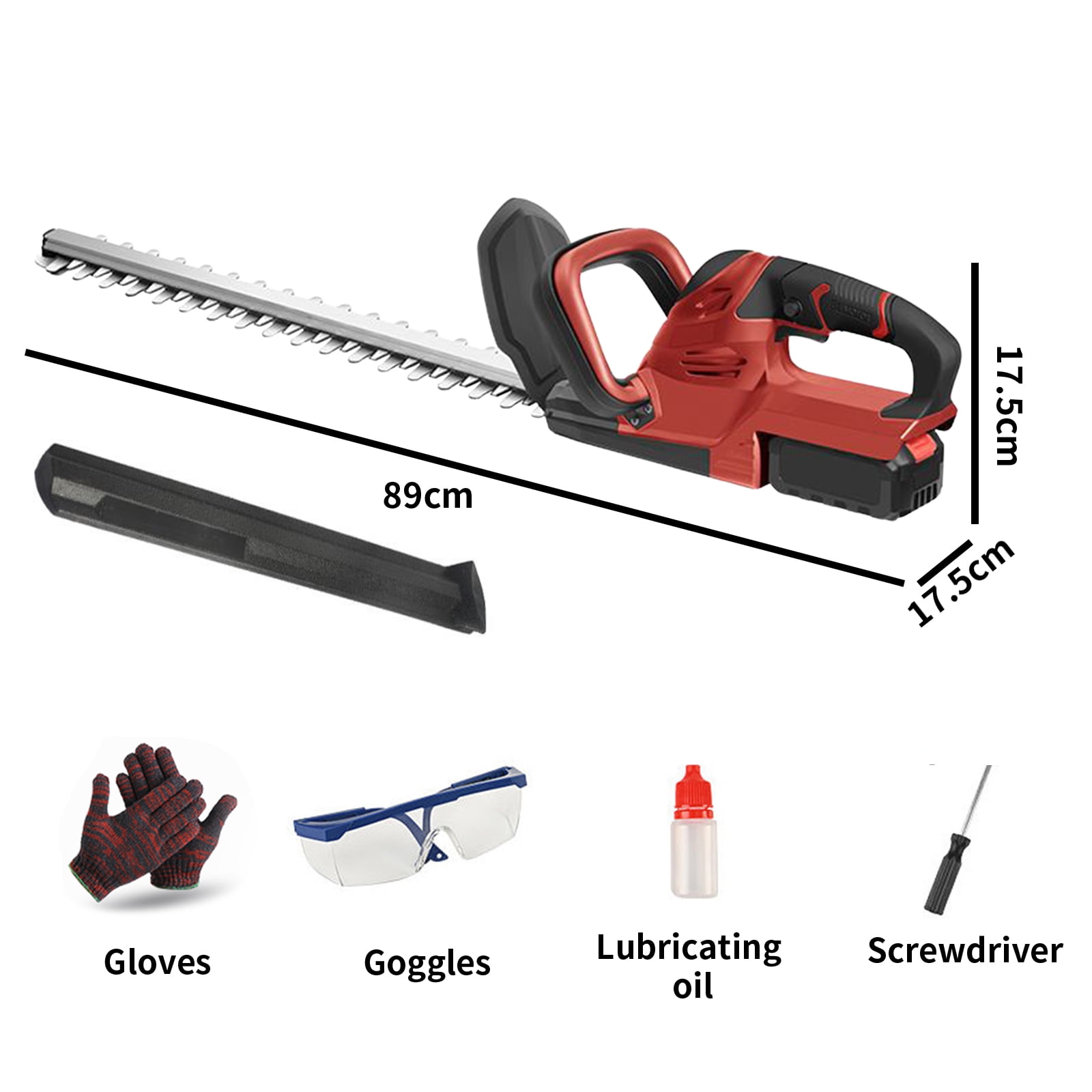 Victool 21V Cordless Electric Hedge Trimmer Double Blade Home Garden Trimmer Shrub Pruning Saw US 110V