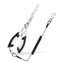 Genreen Stainless Steel Fishing Pliers,Needle Nose Pliers Fishing,Fishing Pliers Hook Remover,Fishing Pliers Kit with Lanyard,Braid Cutter Rustproof Fishing Multitool for Saltwater Freshwater