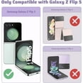 thumbnail image 3 of for Samsung Galaxy Z Flip 5 Case with Ring, Shockproof Thin Slim PC Protective Phone Case for Galaxy Z Flip 5G, Purple, 3 of 16