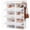 White, variant on Shoe Rack Organizer, 6-Tier Shoe Storage Cabinet with Door, Stackable Plastic Shelves Organizer for Closet, Entryway, Hallway, Bedroom, 24 Pairs