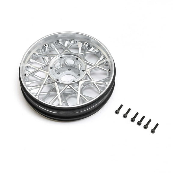 Losi Front Wheel Set Satin Chrome PM-SM LOS-2294